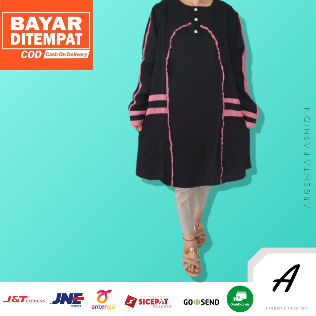 Baju Atasan Tunik Wanita Kekinian Modern Tunik Muslimah Tunik Cantik
