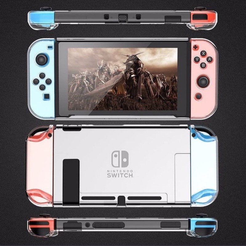 Nintendo Switch Crystal Case Mika Dockable Clear Casing Bening v1 v2