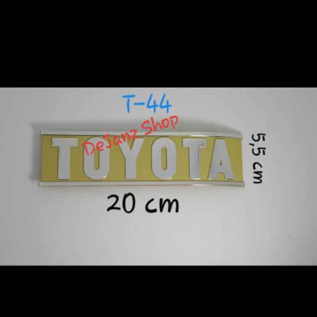 Emblem - Sticker - Stiker - Logo - Lambang - Tempelan TOYOTA 2F Hartop Hardtop . Model Tusuk