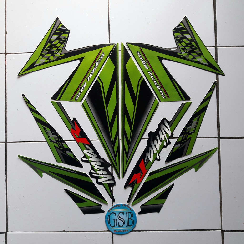 31 Galeri Cutting Sticker Motor Ninja Rr Hijau  Terkeren 