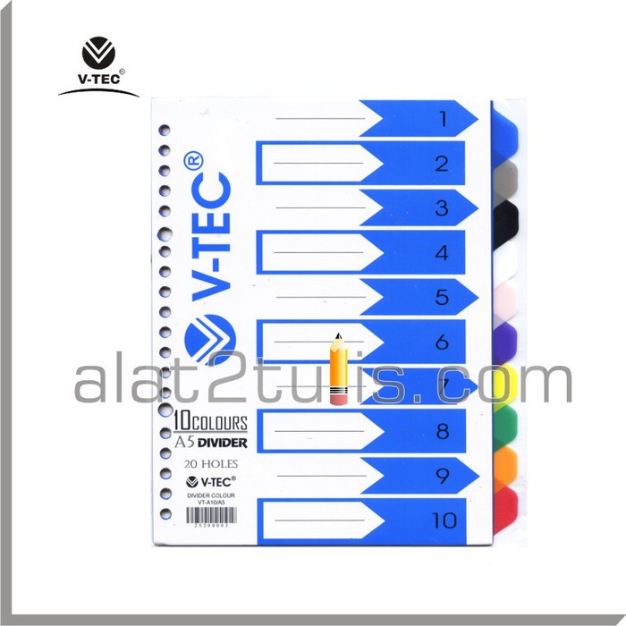 

Jual Divider Vtec A5 10 Warna ( Pembatas Loose Leaf ) terbaik