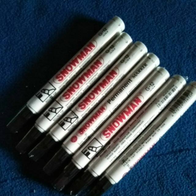

Spidol snowman marker G-12 hitam