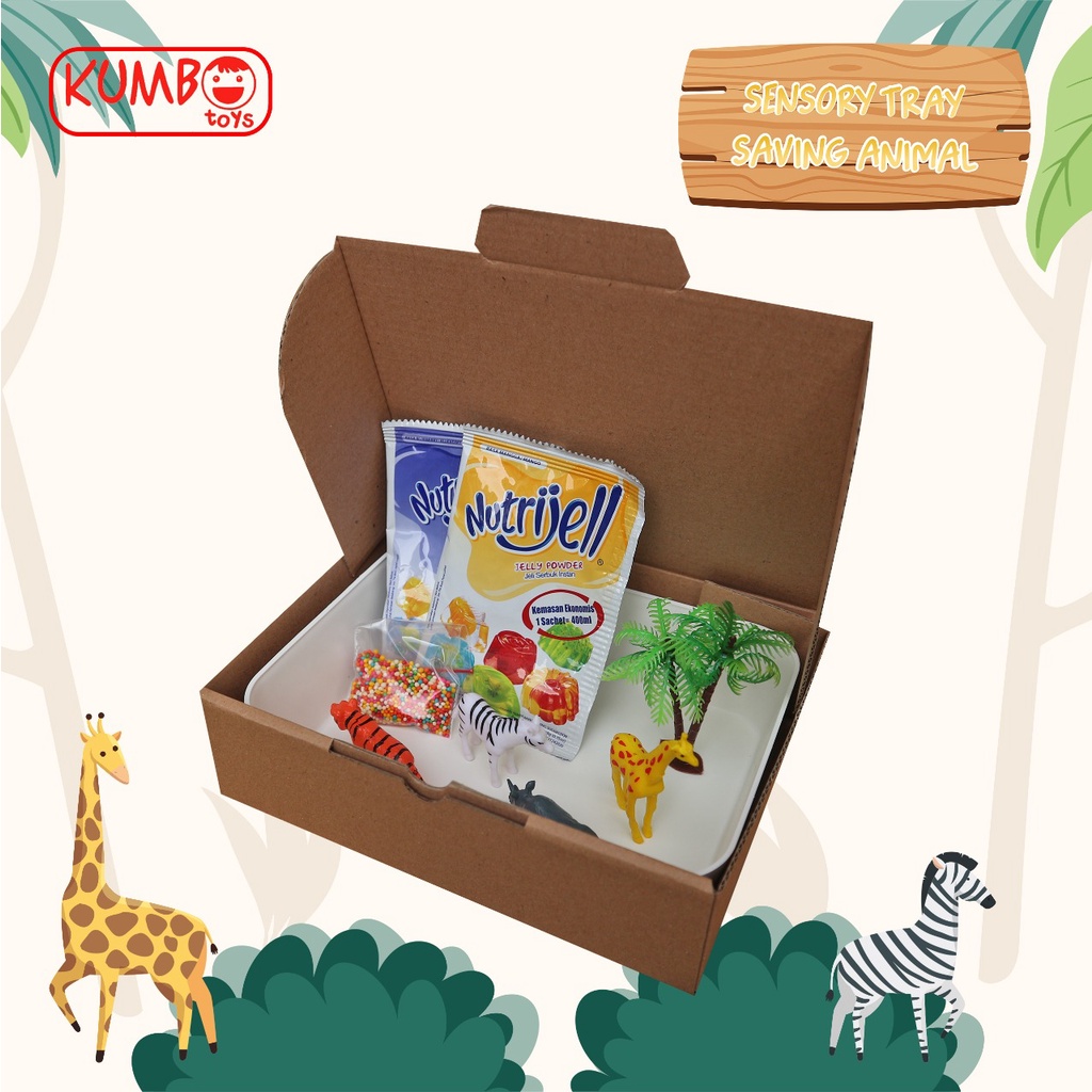 Saving Animal Edible Sensory Play Mainan Montessori Untuk Bayi