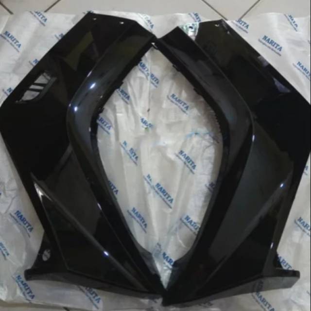 Cover sayap samping kanan kiri Yamaha jupiter MX lama - hitam 2005-2009