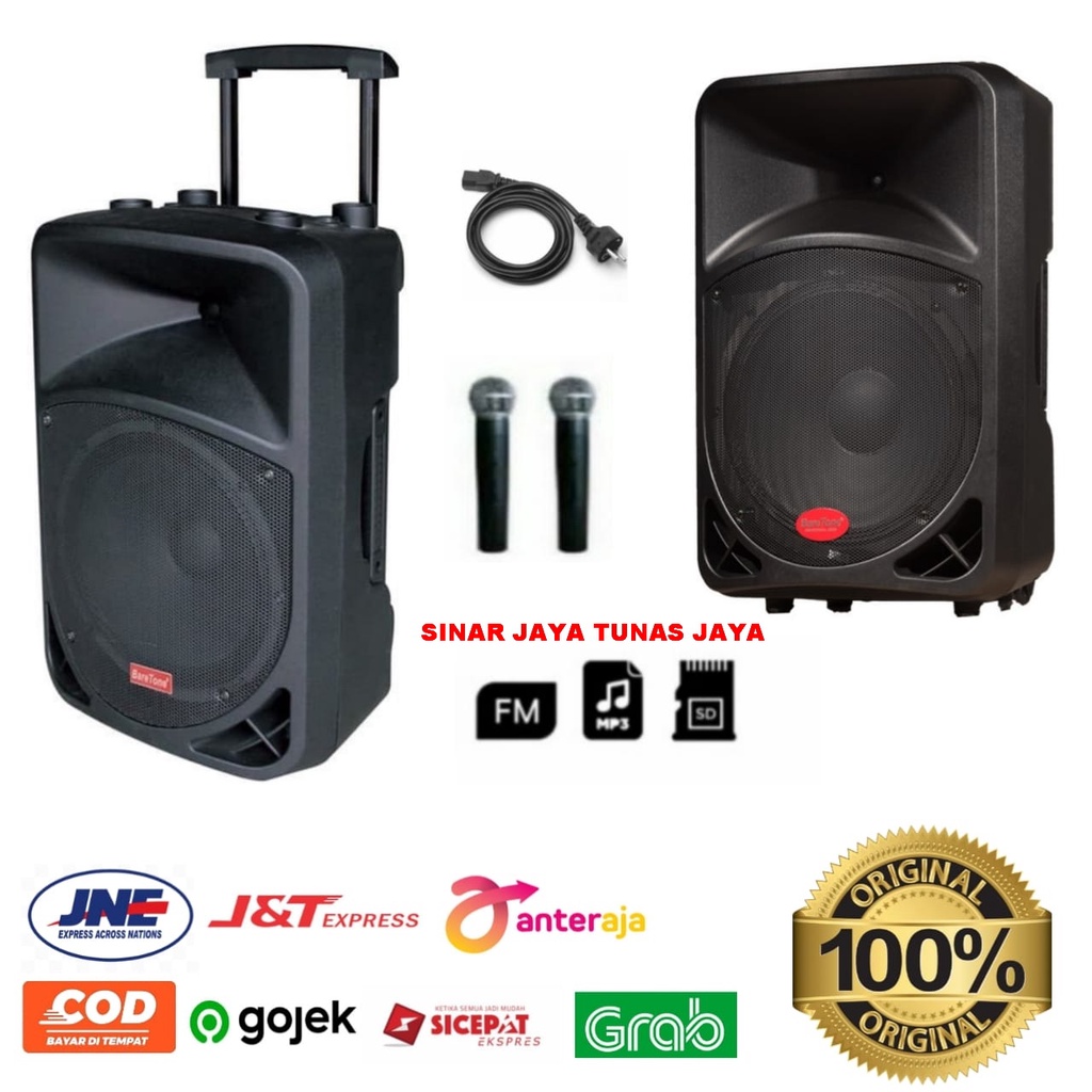 Speaker Portable meeting Baretone BT-3H1212BWR - 12 inch original