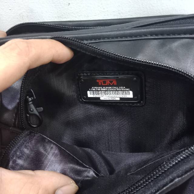 Dompet tas tangan handbag tumi full kulit  clucth  kualitas mirror pria