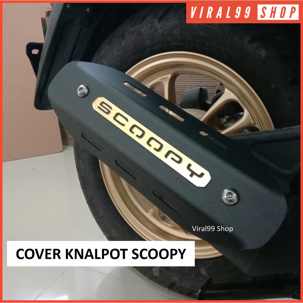 Aksesoris Tutup Knalpot New Scoopy 2021 2022 Muffler Cover