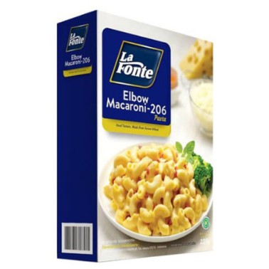 

LA FONTE MACARONI ELBOW 225 GR HARGA SUDAH TERMASUK PACKING