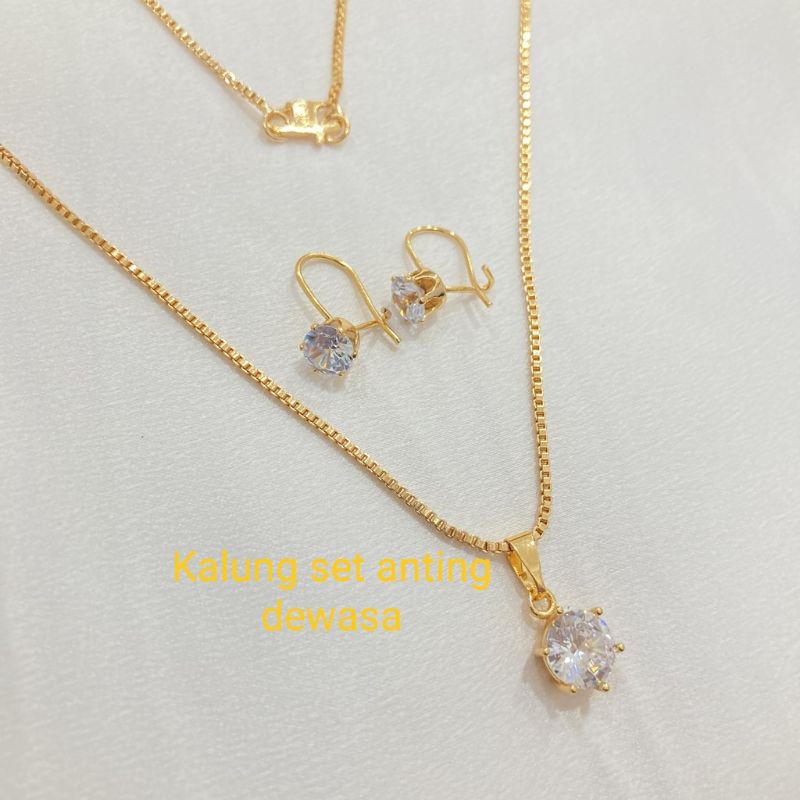 Kalung xuping set anting aksesoris fashion wanita dewasa