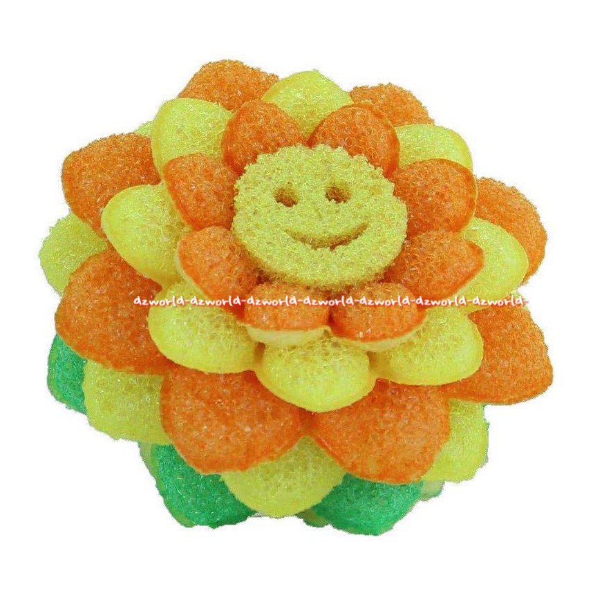 Scrub Daddy Sun Flower Sponge Dual Sides Scrubber Reffil Scrub Cuci Piring