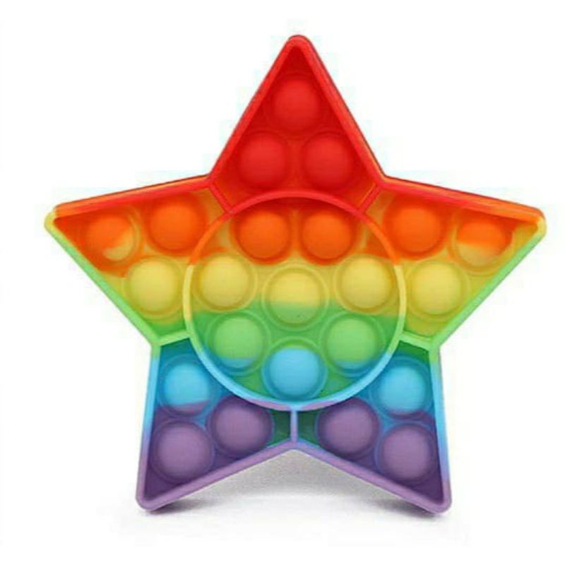 [Grosir] POP IT MURAH RAINBOW UNICORN/AMONG US fidget push Pop Its-Star