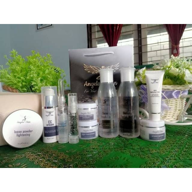 Paket lengkap whitening Glow Angela Skin