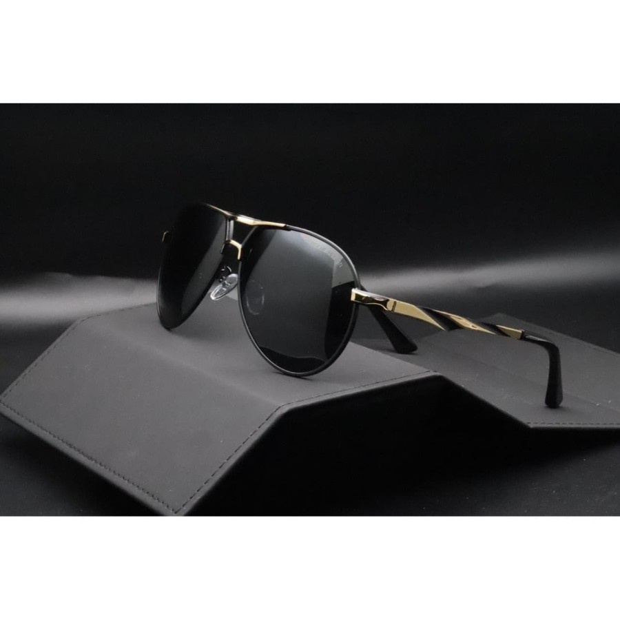 BHJ1510 Kacamata Pria Hitam Anti Radiasi Original Import luar negeri Terbaru 2021 Polaris Anti Silau