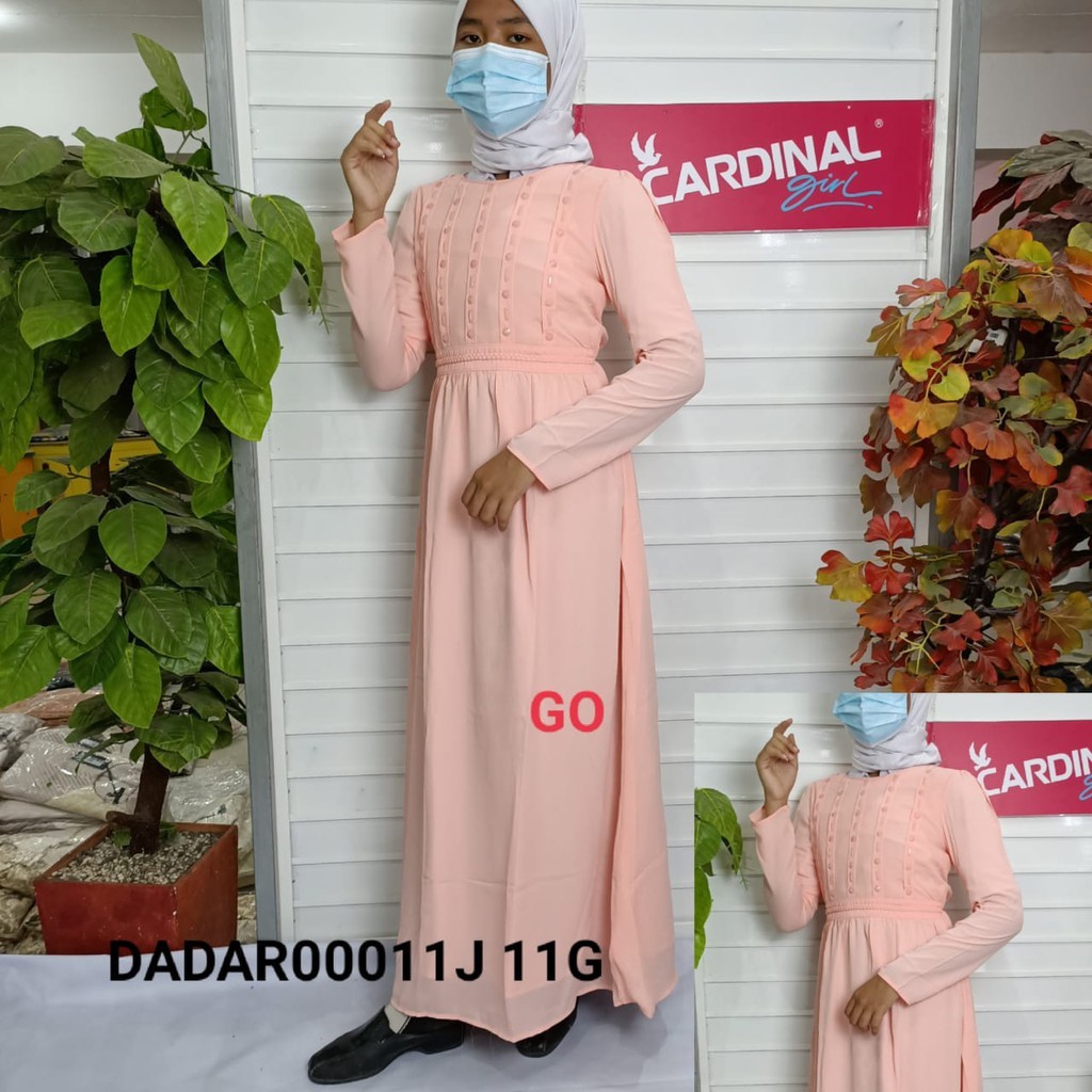 BB CARDINAL GAMIS Fashion Muslim Gamis Wanita Polos Motif Bagus Dress Muslimah Original Kekinian