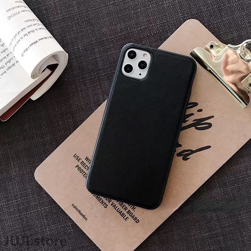 Case Bahan Kulit Pu Dengan Logo Untuk Iphone 7 8 Plus X Xs Xr 13 12 11 Pro Max