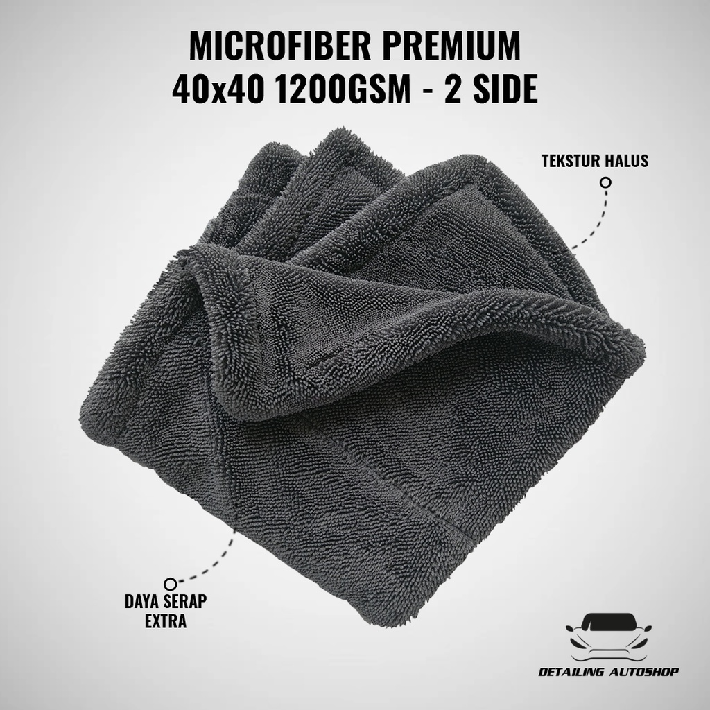 Kain Lap Microfiber Premium Twisted Pile 40x40