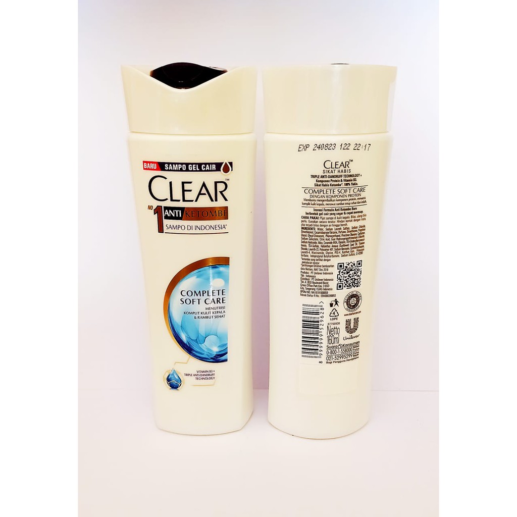 Clear Complete Soft Care Shampoo Anti Ketombe 160 ml