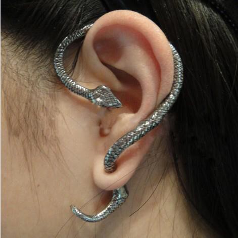 BRGUNIK Anting 1 Pasang Anting Gantung Model Ular Gaya Retro untuk Wanita Import A051