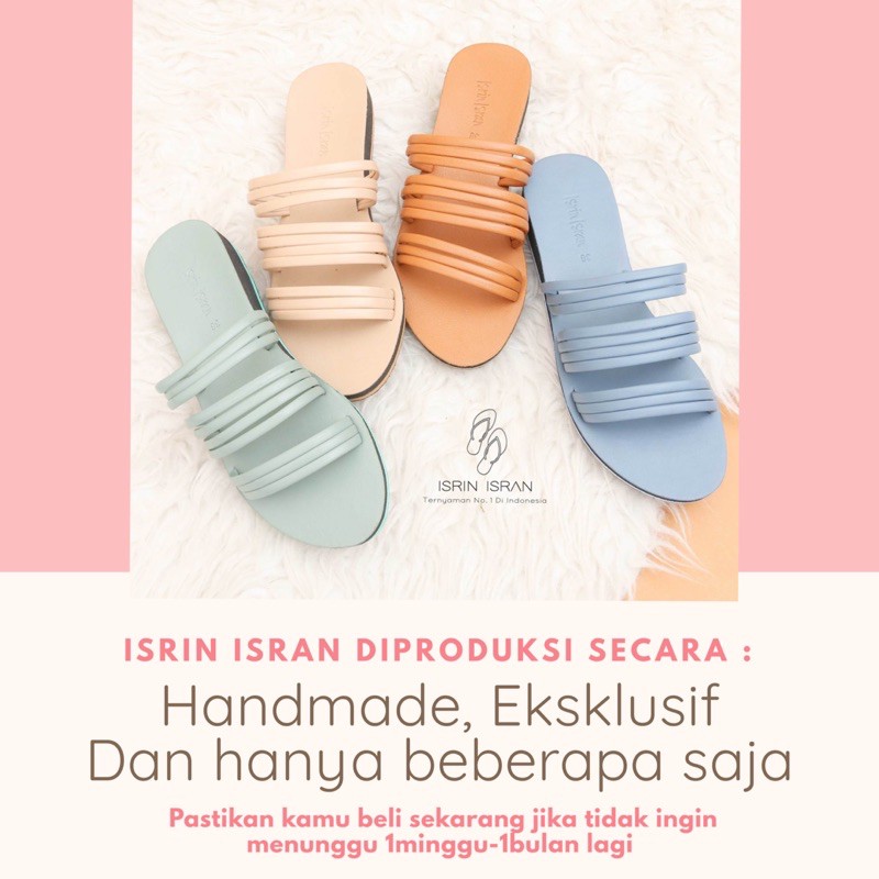 ( TUKS-TUKS ) Sandal Slip On Wanita Selop Teplek tali Nyaman ISRIN ISRAN