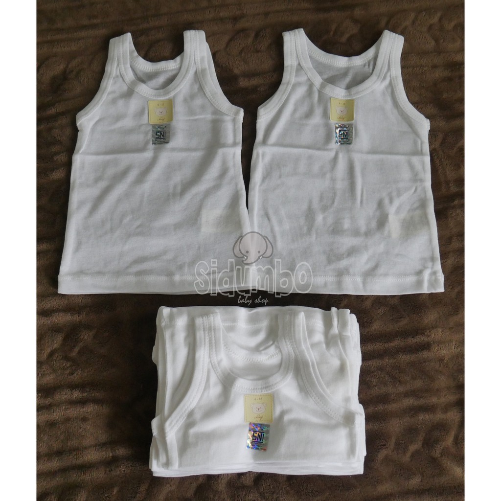 Singlet baby polos 6-12 Nary premium soft cotton