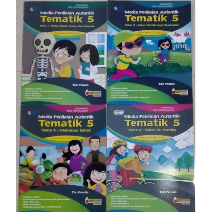 BUKU TEMATIK MEDIA PENILAIAN AUTENTIK KELAS 5 SD/MI TIGA SERANGKAI
