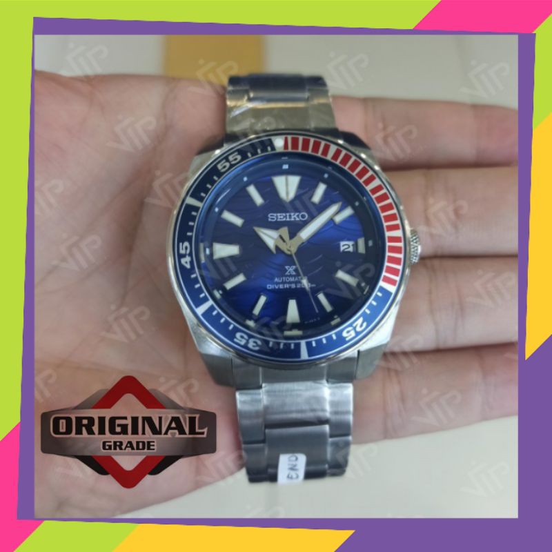 JAM TANGAN SEIKO PRIA COWOK SAMURAI PEPSI SUPER GRADE