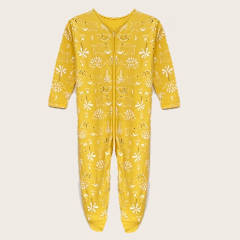 Sleepsuit anak bayi cowok Juniors-Yellow animali