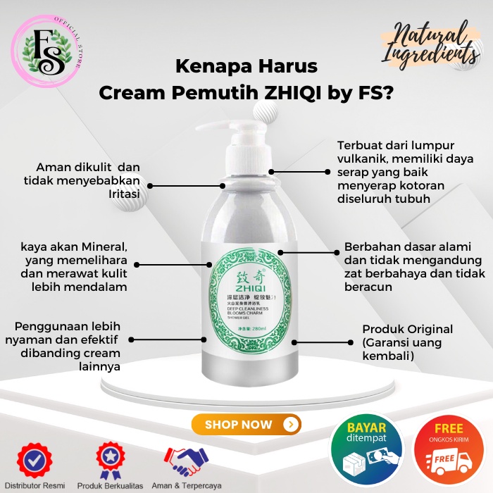 Cream / lulur pemutih Badan Permanen, untuk Kulit Wajah dan Tubuh (pemutih Ala korea) halal ,origina