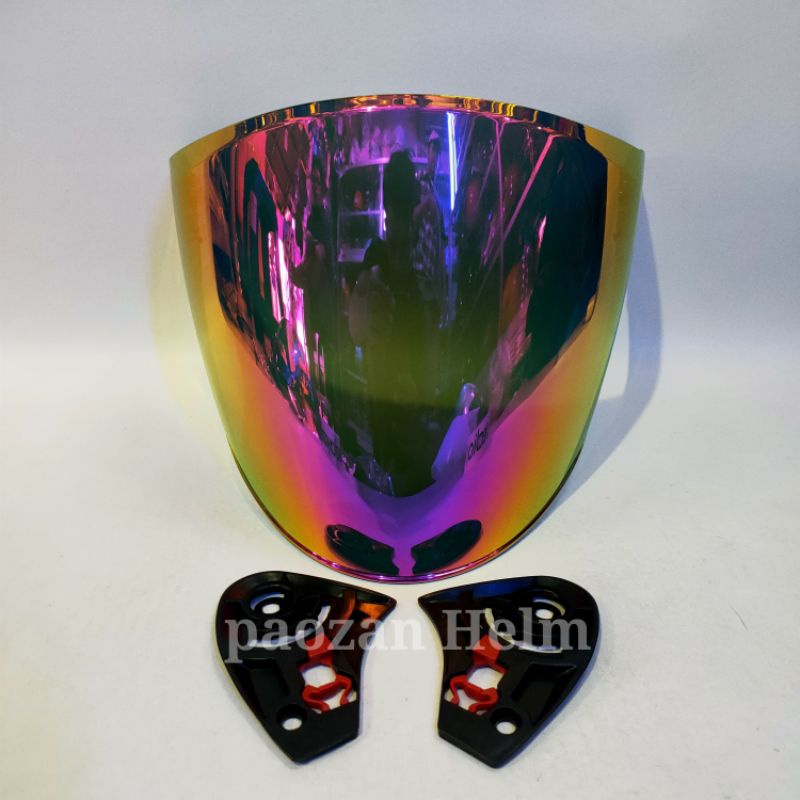 KACA HELM VENOM IRIDIUM HELM KYT DJ MARU KYT GALAXY INK CENTRO WARNA UNGU