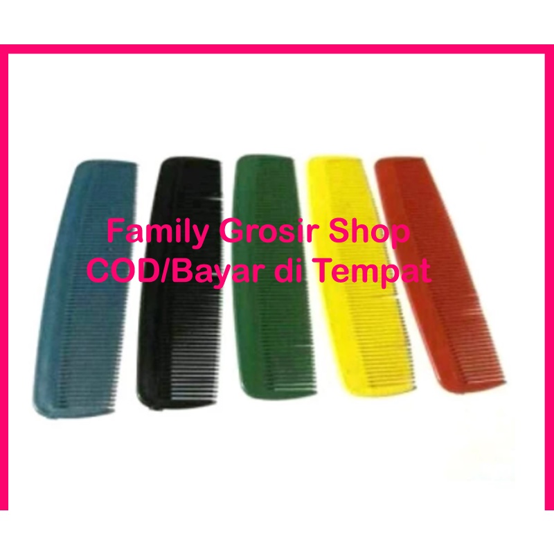 (5pcs) Jungkas Mini Polos Sisir Rambut Saku Pria Wanita Sisir Hotel