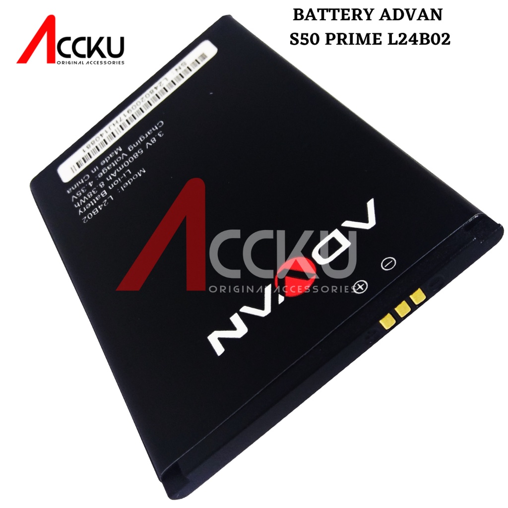 BATTERY ADVAN S50 PRIME BATERAI ADVAN L24B02 HIGH QUALITY