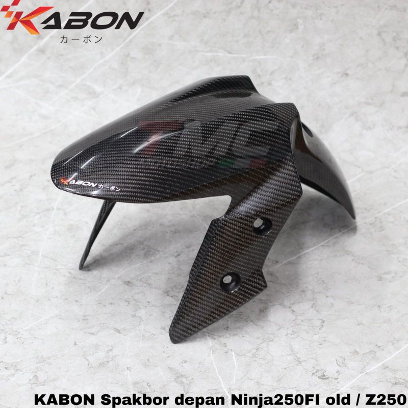 Spakbor depan carbon Ninja250FI Ninja250 Ninja Z250 By Kabon Carbon Parts
