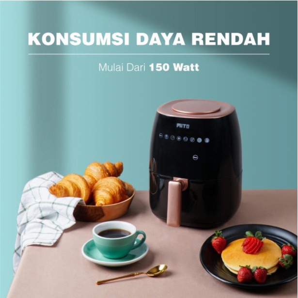 Digital Air Fryer Mito Mitochiba Digifry AF2 3 Liter Low Watt AF-2