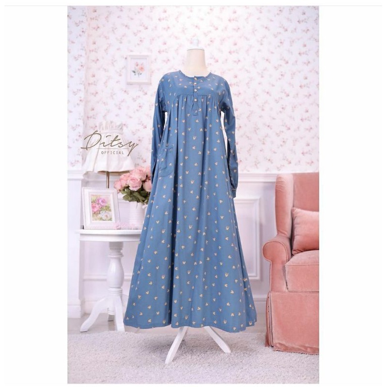 Ditsy mickey denim size L (booked)