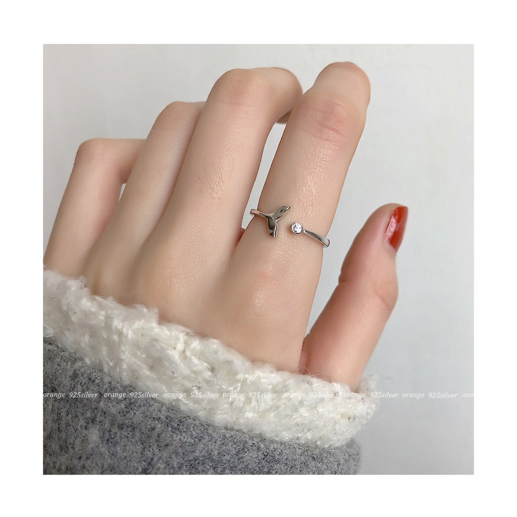 Romantis Ekor Ikan Jepang Dan Korea S925 Sterling Silver Indah Romantis Ekor Ikan Jepang Dan Korea S925 Sterling Silver Indah