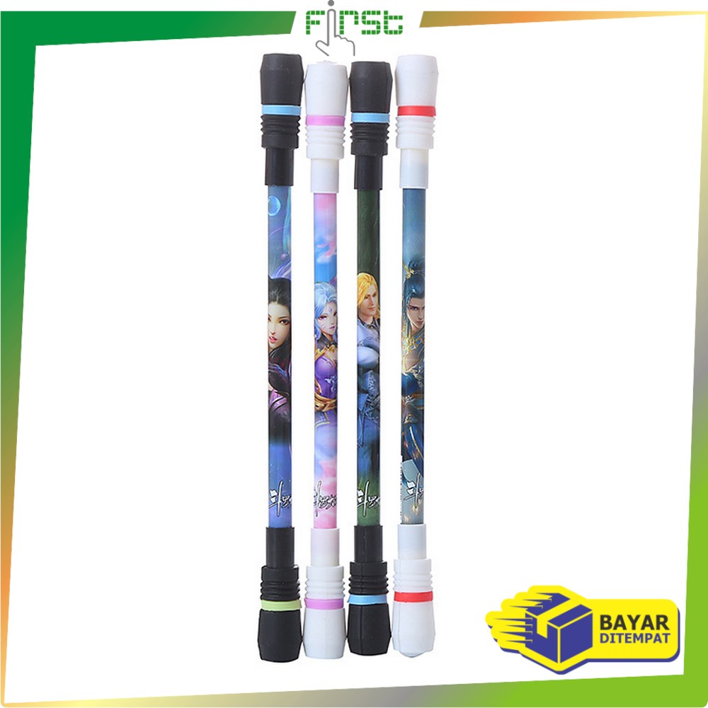 

FH-A38 Spinning Pen Pulpen Putar Karakter Anti Stress / Pena Pulpen Putar Mainan Anak Pen Spinner Balance
