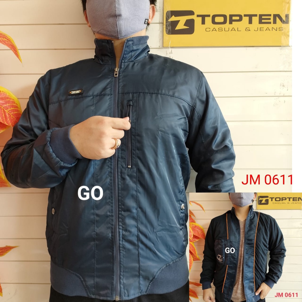 gos  TB TOPTEN JAKET PARASUT Cowok Casual Jaket Pria Tebal Cowok Jaket Outdorr