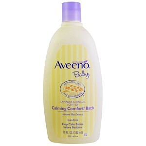 Aveeno Baby Calming Comfort Bath Lavender N Vanilla 532ml Shopee