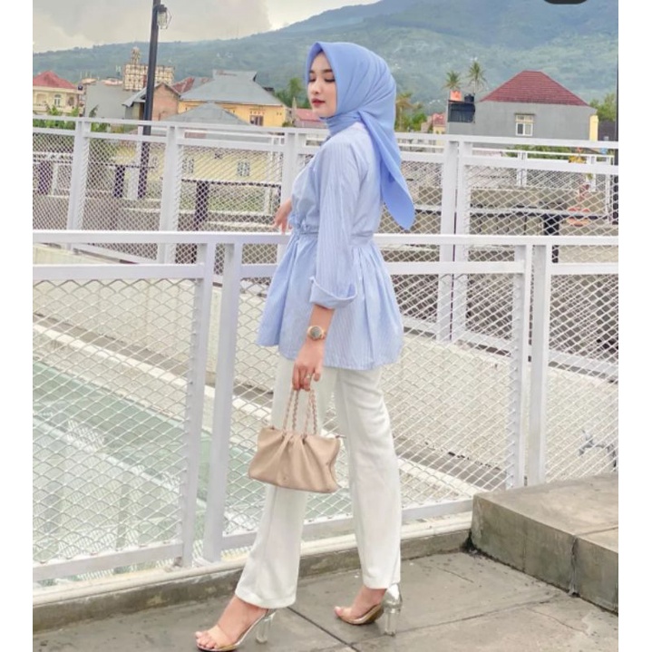 Aqila Blouse Katun Halus Wudhu Friendly S-XXL