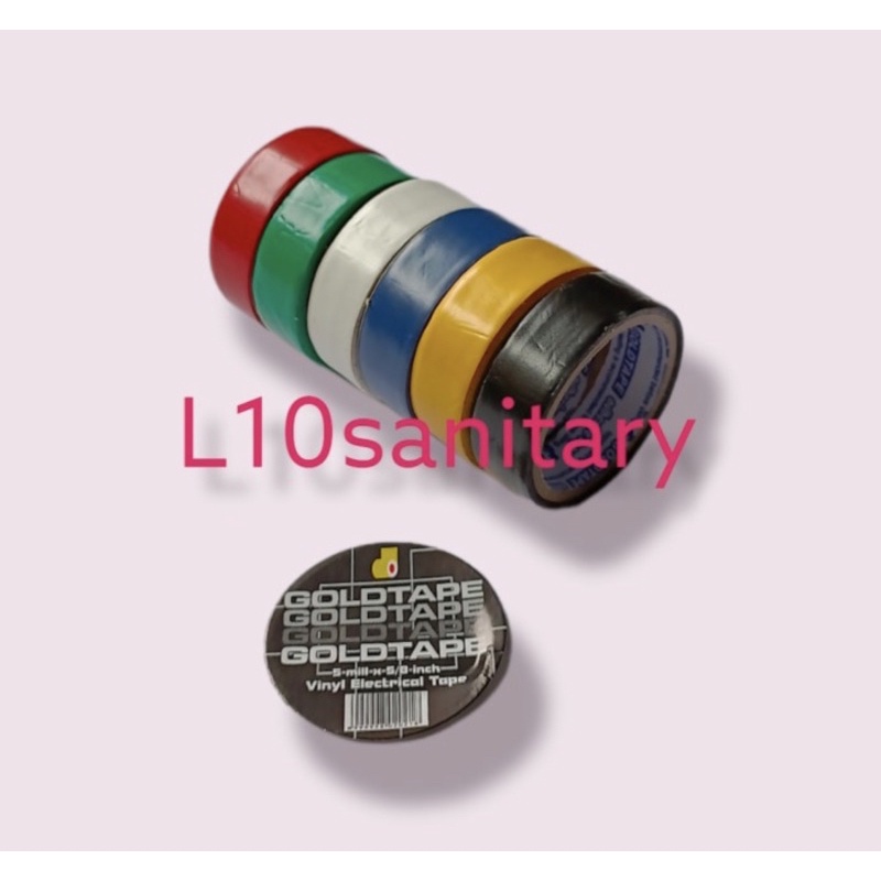 Isolasi Listrik PVC / Lakban Kabel Listrik Kecil Goldtape Warna Warni Murah