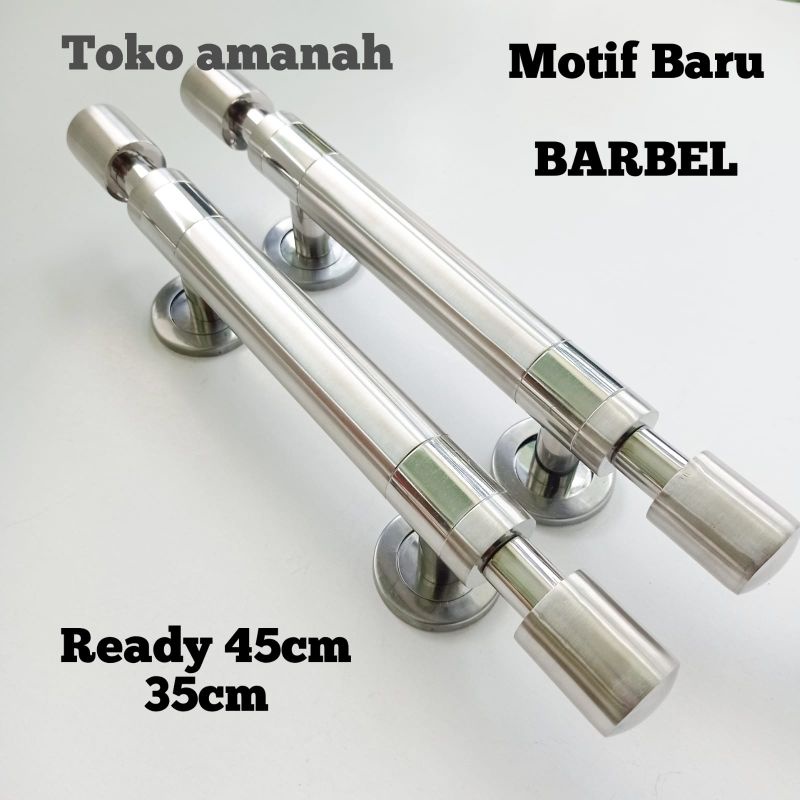 handle pintu rumah 45cm Pegangan Pintu barbel Stainless