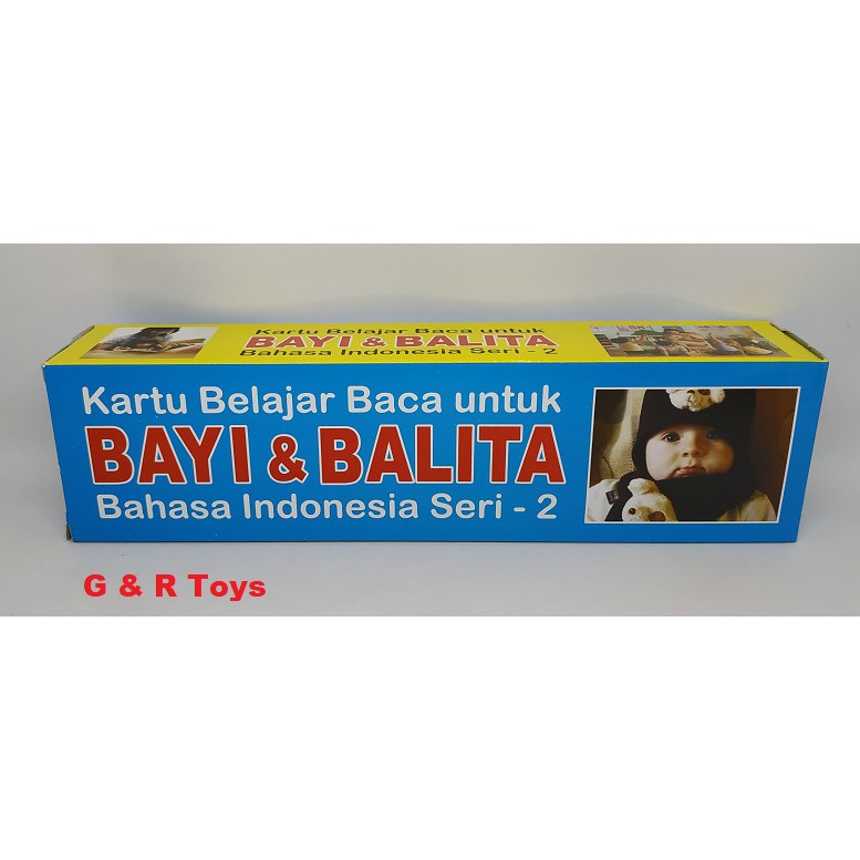 Flash Card Kartu Pintar Belajar Baca Bayi & Balita Bahasa Indonesia Seri 2 Flashcard Edukasi Anak