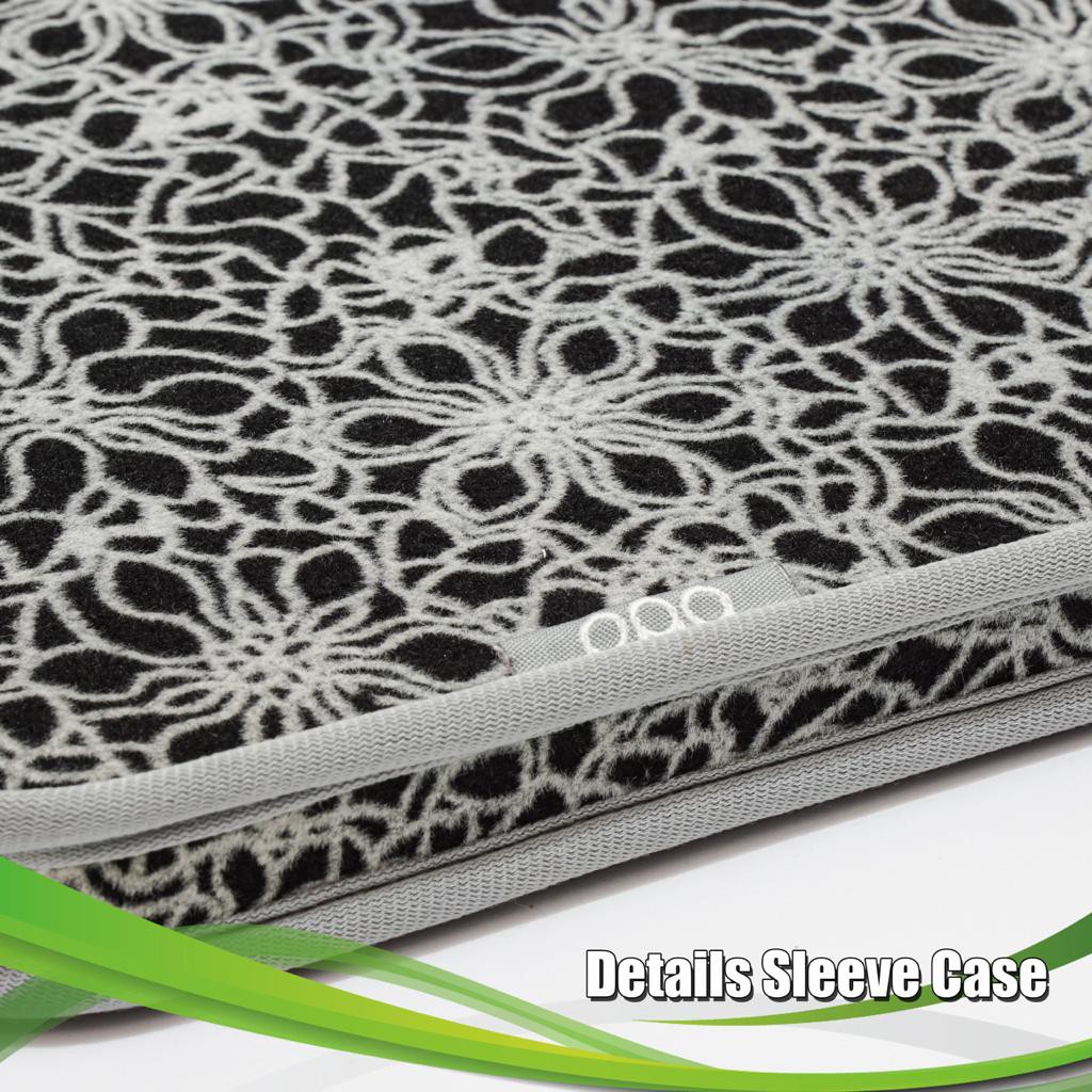 Tas Laptop 11 inch Sleeve Case For Macbook Air incase bunga Waterproof - Hitam