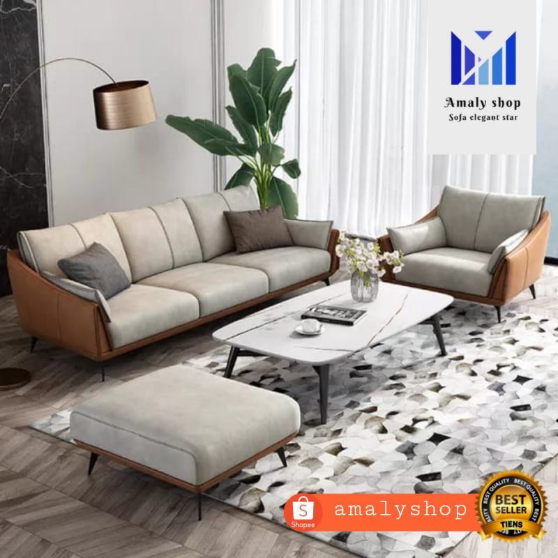 Sofa Minimalis 31+Stool Model Sofa Minimalis Terbaru 2021 Kualitas Premium Kursi Tamu Mewah