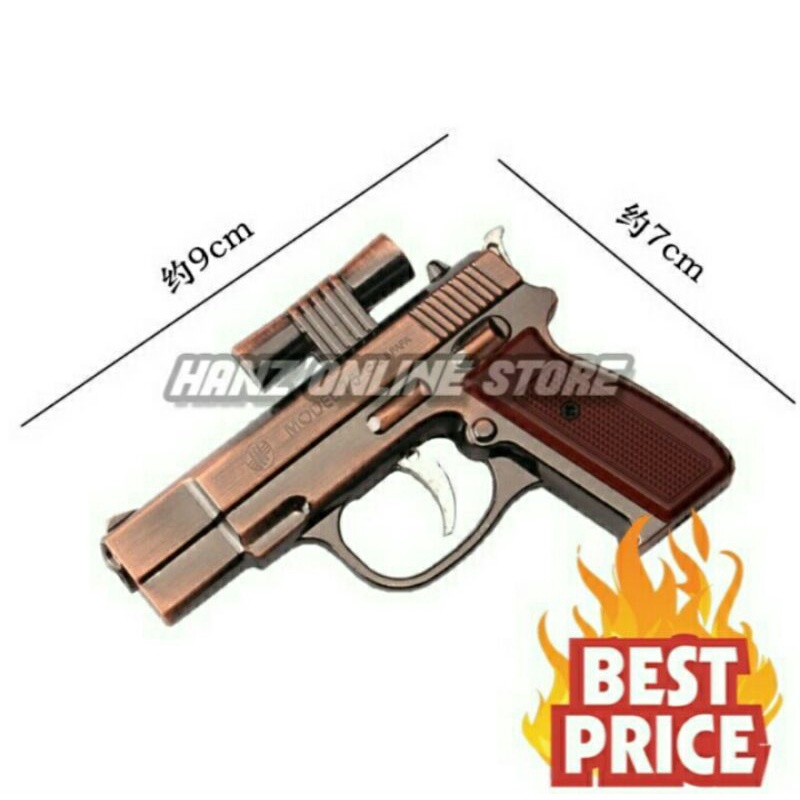 Cod Korek Api Bara gas Pistol Laser Model M75