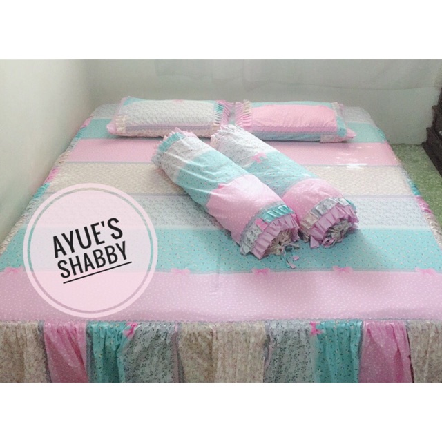 seprei shabby bantal rempel 2tingkat