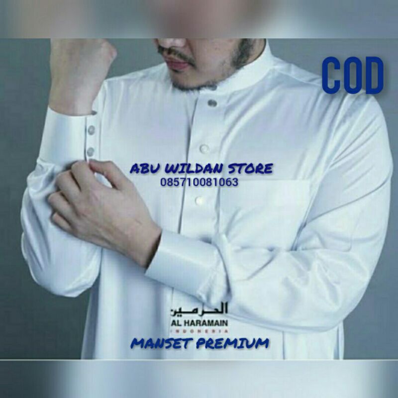 Gamis/Jubah Al HARAMAIN VIETNAM/Saudi Manset Premium Ori Size 50