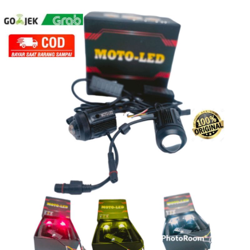 Lampu tembak Motoled D2 laser premium semua motor