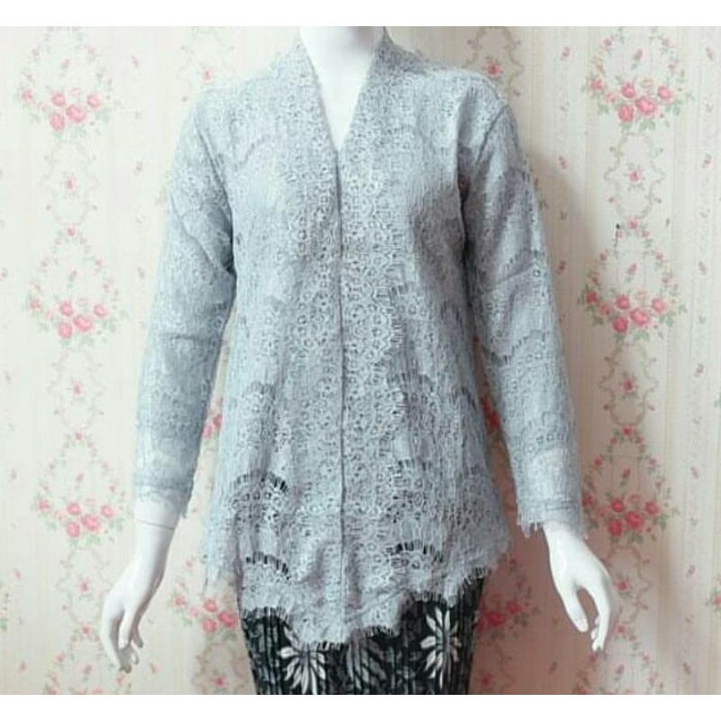 kebaya luna_kebaya_kebaya brukat_kebaya wisuda_kebaya encim_kebaya encim modern_kebaya kartini-ABU SILVER