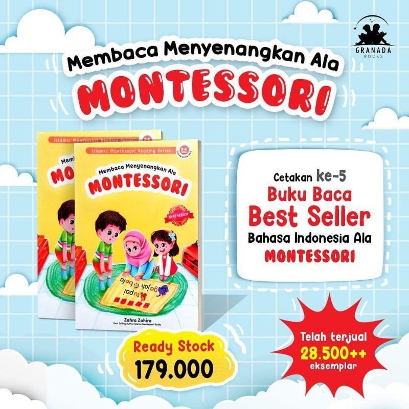 

Membaca Menyenangkan Ala Montessori /JRMW/ Mini Cards Montessori Writing Cards kartu membaca